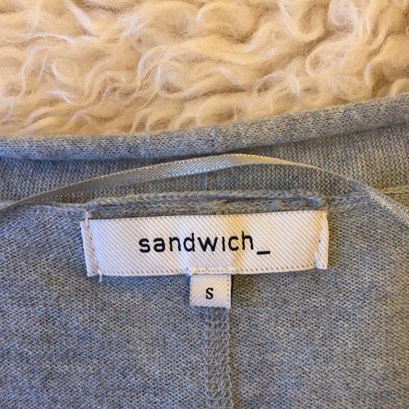 SANDWICH_ cotton cardigan/vest (S) - Picture 5 of 9